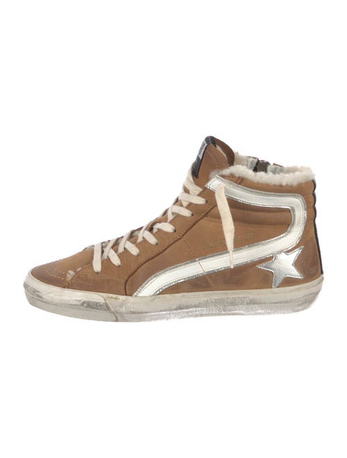 Golden Goose Suede Distressed Accents Sneakers