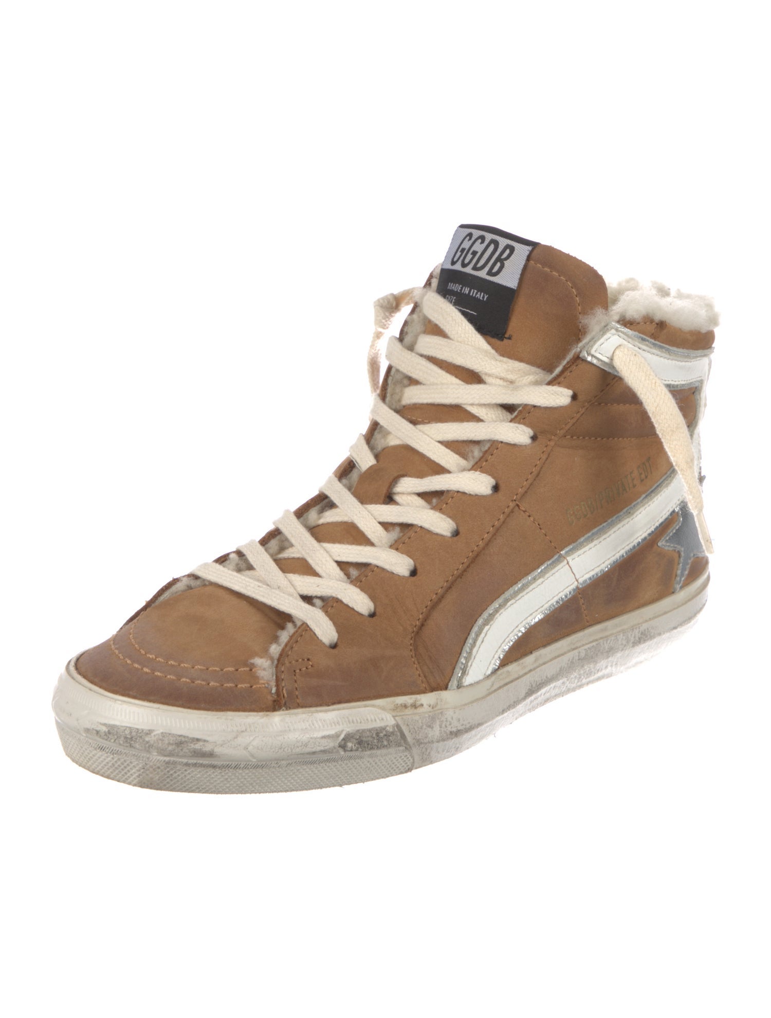 Golden Goose Suede Distressed Accents Sneakers
