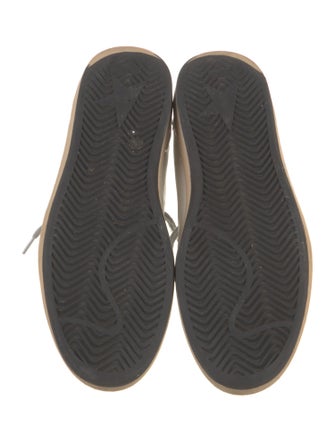 Golden Goose Leather Printed Sneakers