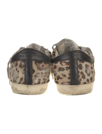 Golden Goose Ponyhair Animal Print Sneakers