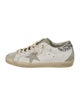Golden Goose Leather Colorblock Pattern Sneakers