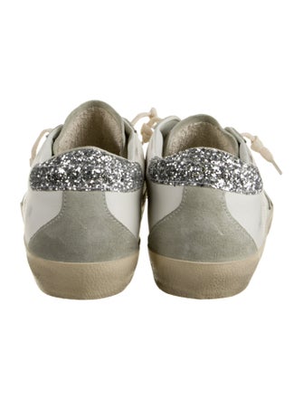 Golden Goose Leather Colorblock Pattern Sneakers