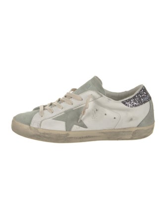 Golden Goose Leather Printed Sneakers
