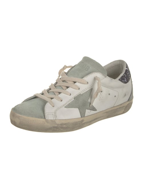 Golden Goose Leather Printed Sneakers