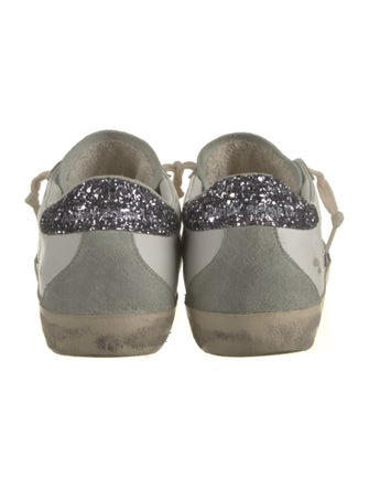 Golden Goose Leather Printed Sneakers