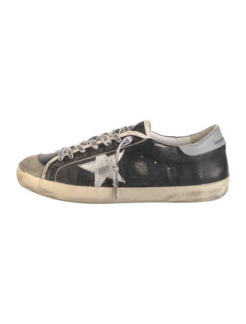 Golden Goose Leather Printed Sneakers