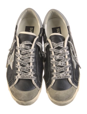 Golden Goose Leather Printed Sneakers