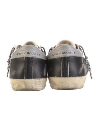 Golden Goose Leather Printed Sneakers