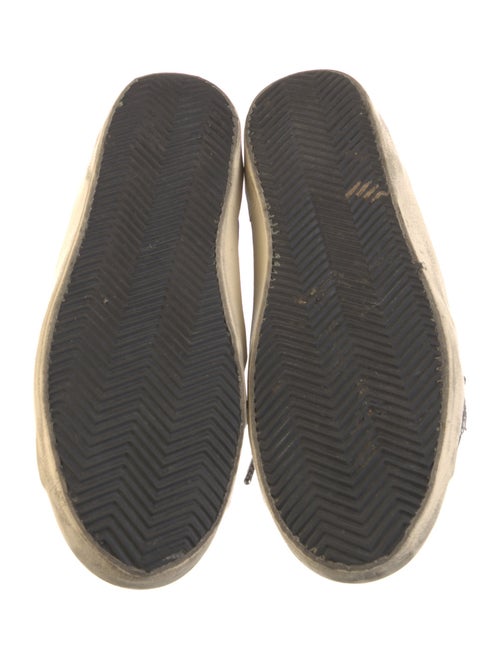 Golden Goose Leather Printed Sneakers