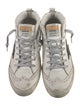 Golden Goose Leather Graphic Print Sneakers