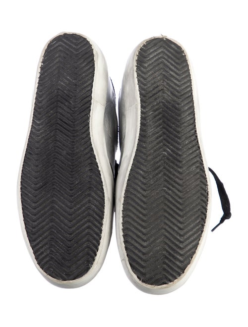 Golden Goose Leather Colorblock Pattern Sneakers