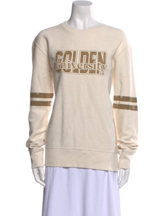 Golden Goose Graphic Print Crew Neck Sweater