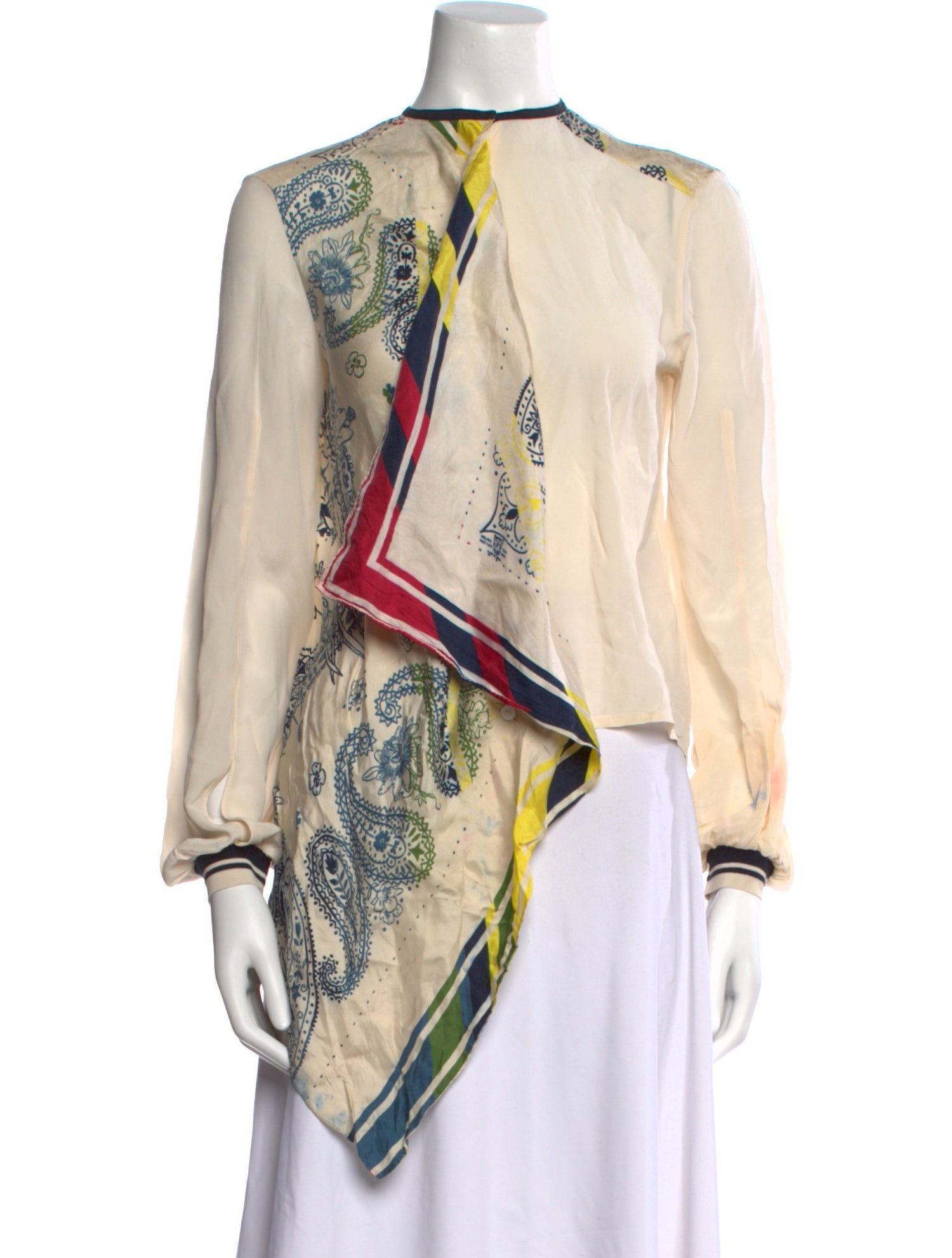 Golden Goose Silk Paisley Print Blouse