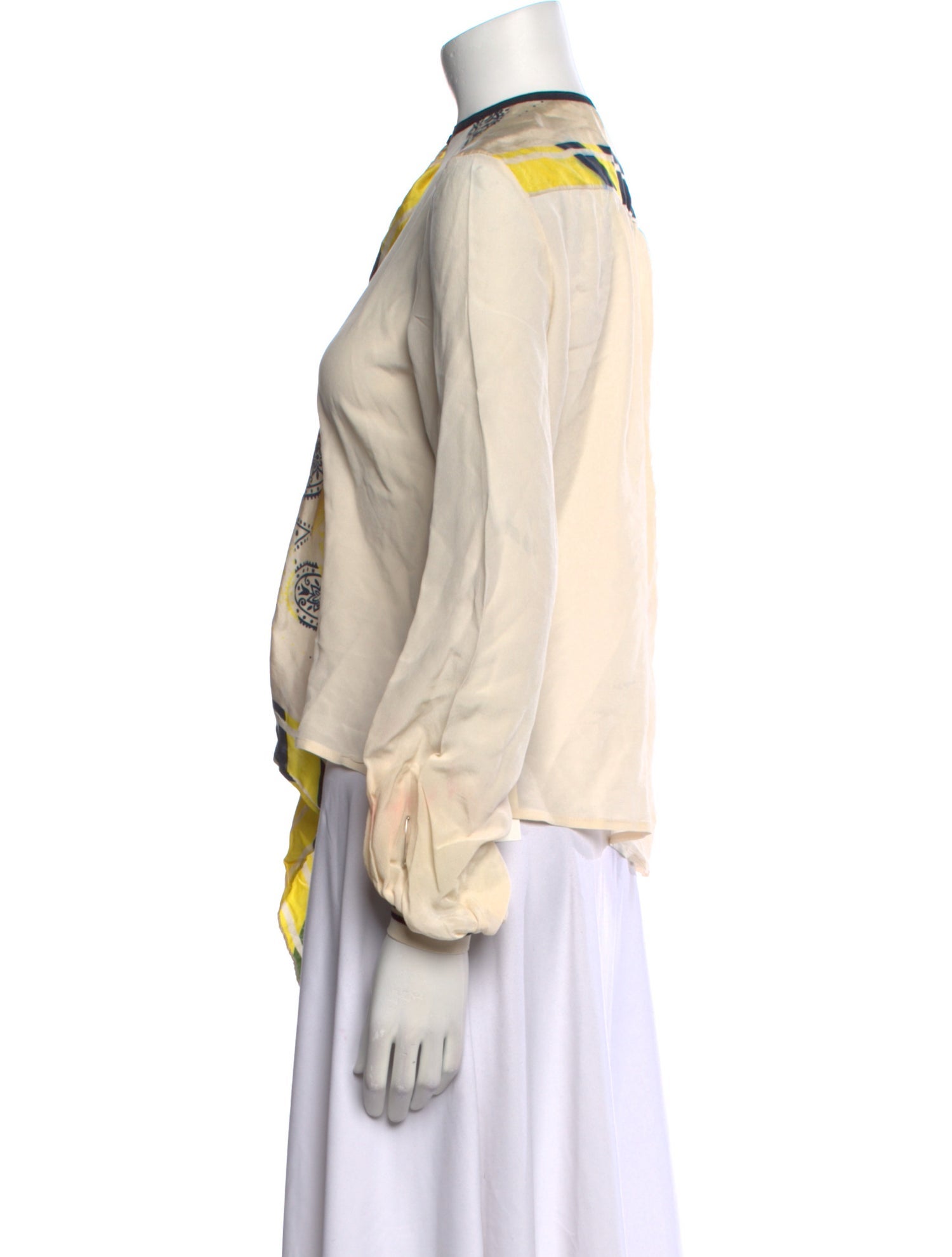 Golden Goose Silk Paisley Print Blouse