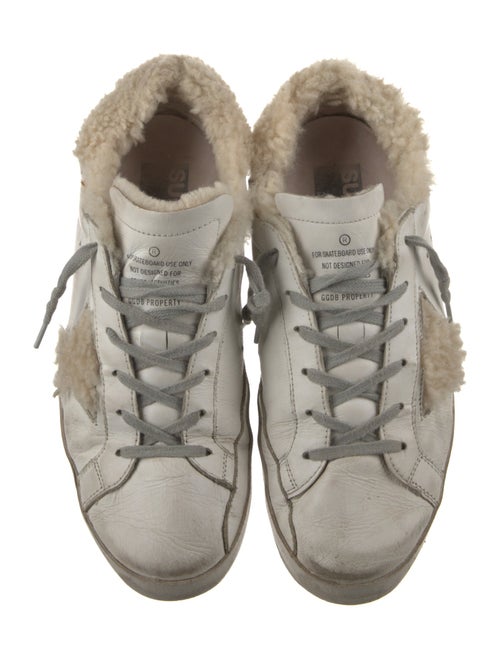 Golden Goose Leather Distressed Accents Sneakers