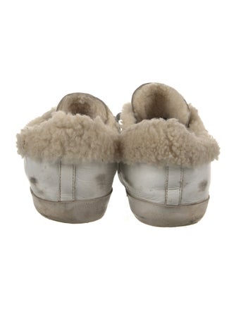 Golden Goose Leather Distressed Accents Sneakers