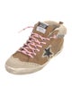 Golden Goose Suede Colorblock Pattern Sneakers