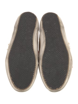 Golden Goose Suede Colorblock Pattern Sneakers
