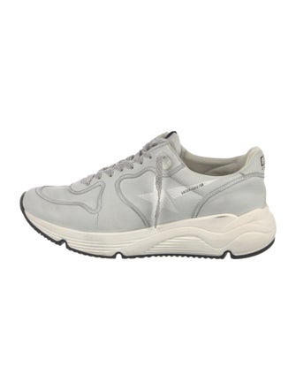 Golden Goose Leather Colorblock Pattern Athletic Sneakers