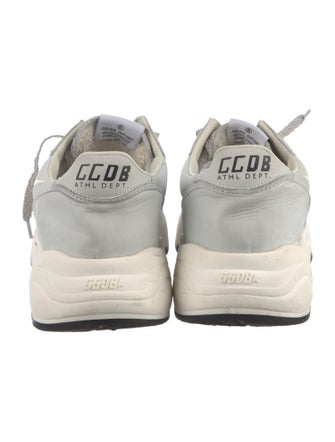 Golden Goose Leather Colorblock Pattern Athletic Sneakers