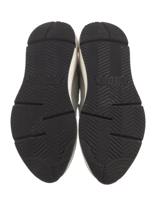 Golden Goose Leather Colorblock Pattern Athletic Sneakers