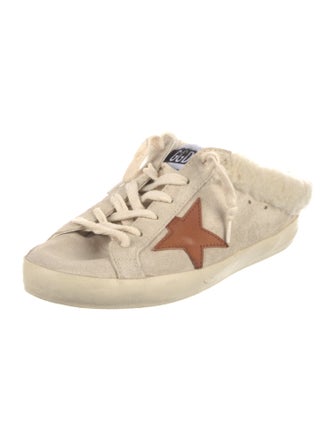 Golden Goose Leather Distressed Accents Sneakers