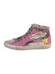 Golden Goose Canvas Printed Sneakers