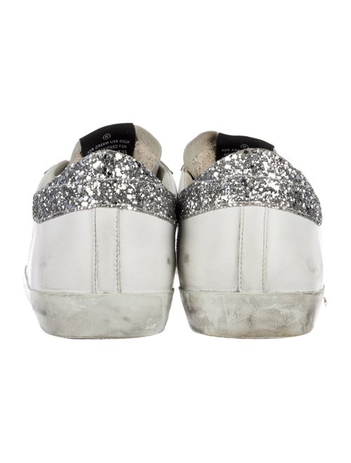 Golden Goose Leather Colorblock Pattern Sneakers