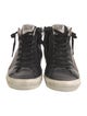 Golden Goose Leather Printed Sneakers