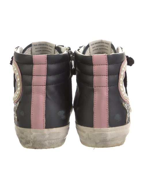 Golden Goose Leather Printed Sneakers