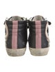 Golden Goose Leather Printed Sneakers