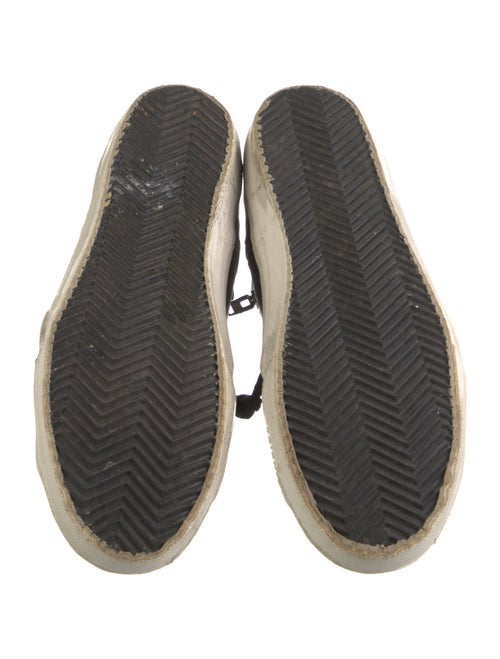 Golden Goose Leather Printed Sneakers