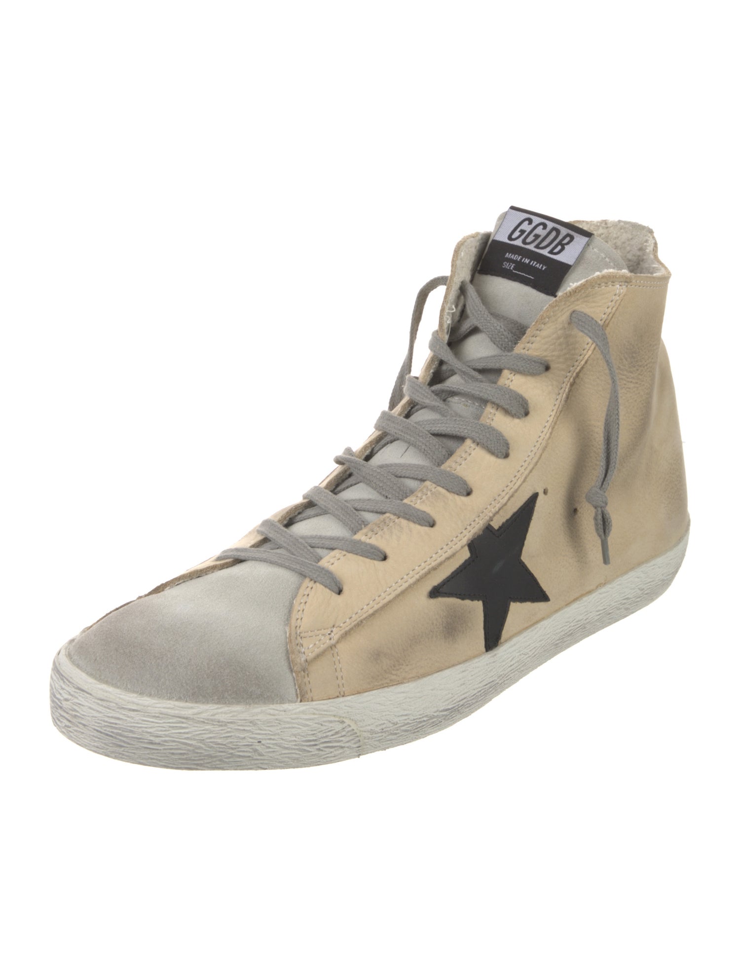 Golden Goose Leather Distressed Accents Sneakers