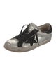 Golden Goose Leather Printed Sneakers