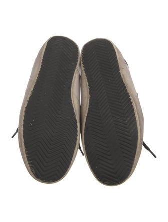 Golden Goose Leather Printed Sneakers