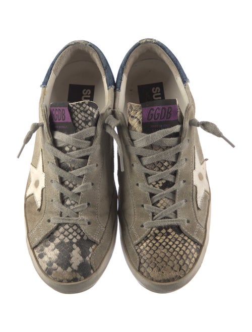 Golden Goose Suede Distressed Accents Sneakers