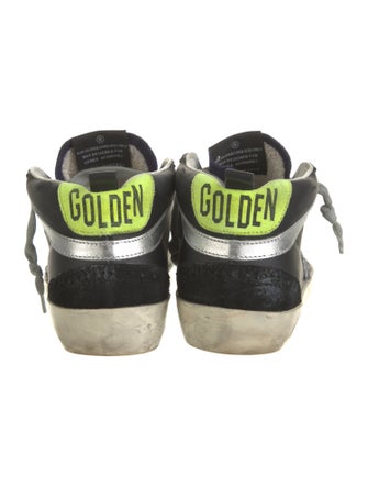 Golden Goose Leather Printed Sneakers