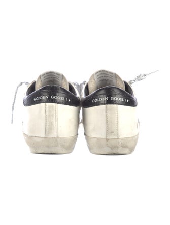 Golden Goose Leather Printed Sneakers