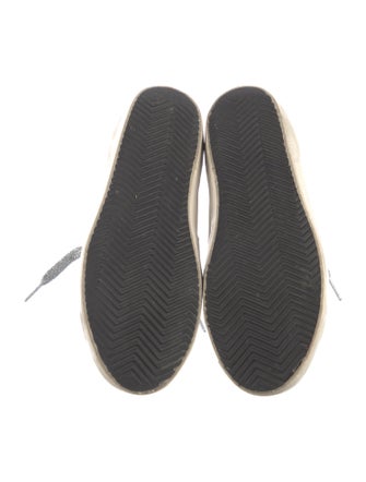 Golden Goose Leather Printed Sneakers