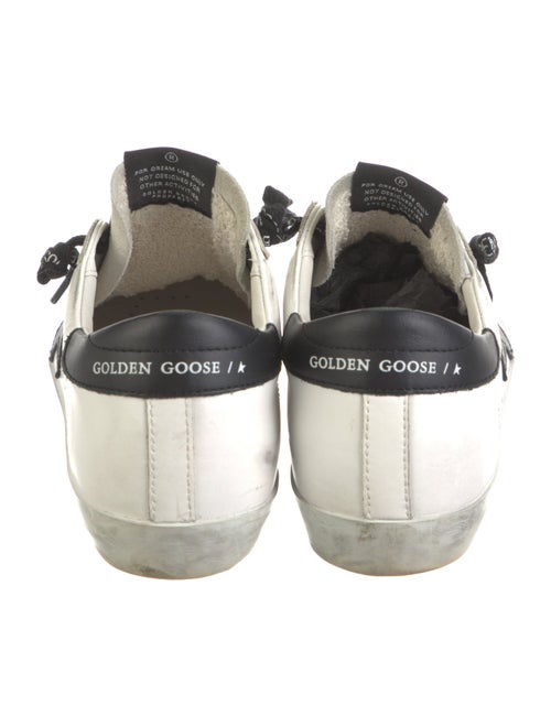 Golden Goose Leather Graphic Print Sneakers