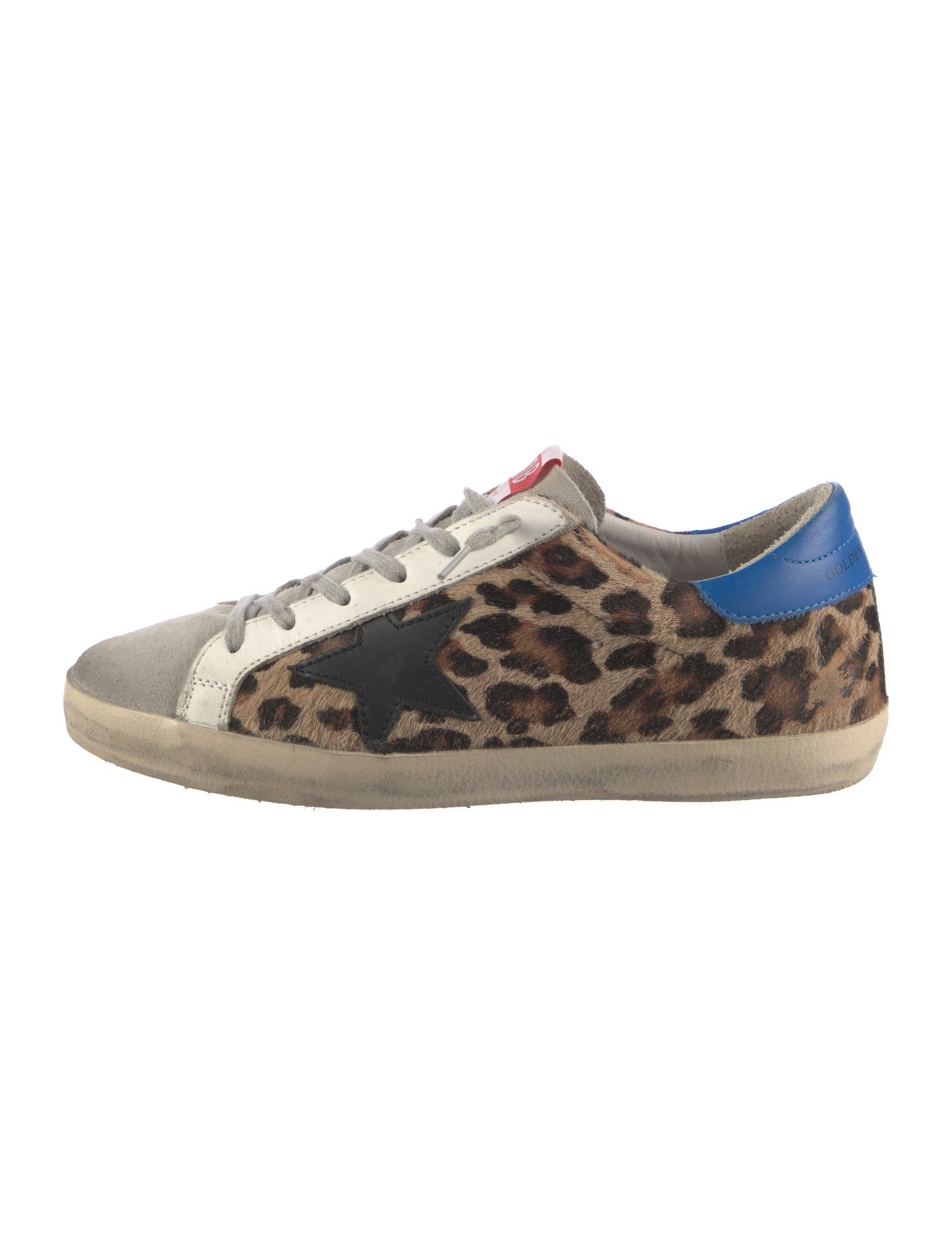 Golden Goose Ponyhair Animal Print Sneakers
