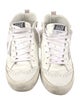 Golden Goose Leather Glitter Accents Sneakers