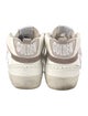 Golden Goose Leather Glitter Accents Sneakers