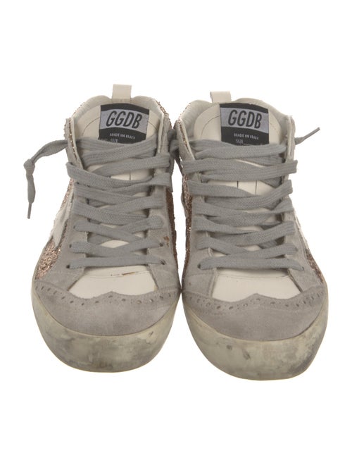 Golden Goose Leather Printed Sneakers