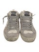 Golden Goose Leather Printed Sneakers