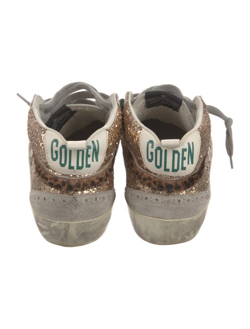 Golden Goose Leather Printed Sneakers