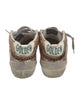 Golden Goose Leather Printed Sneakers