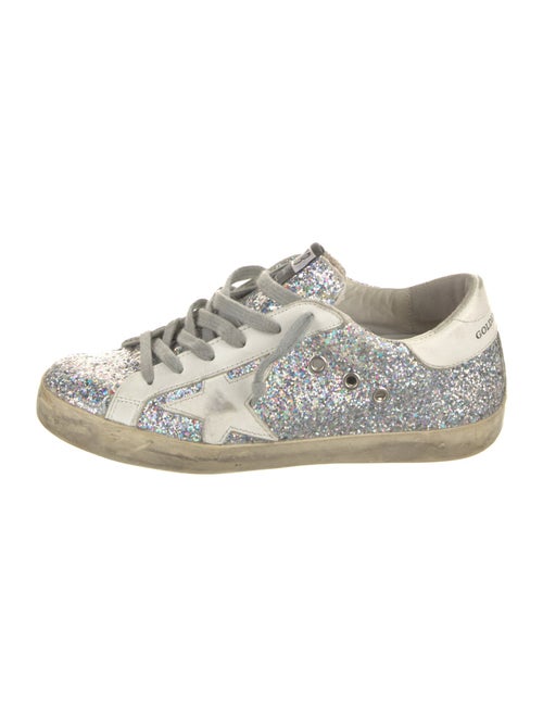 Golden Goose Glitter Graphic Print Sneakers
