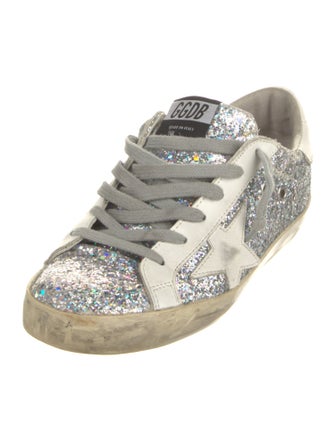Golden Goose Glitter Graphic Print Sneakers