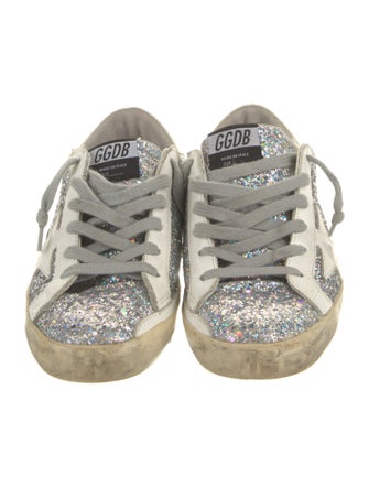 Golden Goose Glitter Graphic Print Sneakers